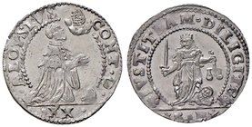 VENEZIA Alvise Contarini (1676-1684) Liretta sigla S B – Pa. 15 AG (g 3,65) Conservazione eccezionale per questo tipo di moneta 

FDC