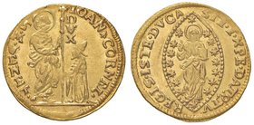 VENEZIA Giovanni II Corner (1709-1722) Zecchino – Pa. 13 AU (g 3,50) 

qFDC