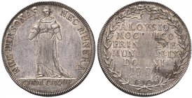 VENEZIA Alvise IV Mocenigo (1763-1778) Osella 1771 A. IX – Pa. 254 AG (g 9,40) Consueta debolezza di conio al centro del R/ ma splendido esemplare

...