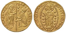 Imitazioni del ducato veneziano - Chiarenza – Imitazione del ducato di Andrea Dandolo (1343-1354) Ducato – Schl. p. 320 AU (g 3,55) 

SPL