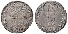 Adriano VI (1522-1523) Mezzo giulio – Munt. 11 AG (g 1,87) RR

SPL