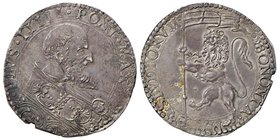 Pio V (1566-1572) Bologna – Bianco – Munt. 49 AG (g 4,95) Piccola screpolatura sulla guancia ma bell’esemplare con patina di vecchia raccolta 

SPL/...