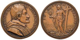Innocenzo XI (1676-1689) Medaglia 1680 A. IV – Opus: G. Hamerani – Bart. 680 AE (g 17,40 – Ø 36 mm)

SPL