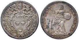 Innocenzo XII (1691-1700) Testone 1698 A. VII – Munt. 44 AG (g 9,10) R Splendida patina iridescente

qFDC