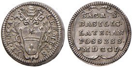 Clemente XI (1700-1721) Grosso 1701 A. I del Possesso – Munt. 148 AG (g 1,53) RR

qSPL