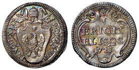 Innocenzo XIII (1721-1724) Grosso 1723 – Munt. 12 AG (g 1,57) R Splendida patina iridescente

SPL+/qFDC