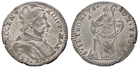 Innocenzo XIII (1721-1724) Bologna – Muraiola da 4 bolognini 1723 – Munt. 33 MI (g 3,37) RR Frattura del tondello

BB+