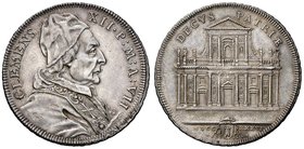 Clemente XII (1730-1740) Mezza piastra 1736 A. VII – Munt. 19 AG (g 14,70) Modesta striatura sulla guancia al D/

SPL