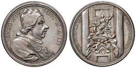 Benedetto XIV (1740-1758) Medaglia A. III Monumento sepolcrale a Maria Clementina Sobieska – Opus: Hamerani – Bart. 743 AG (g 20,75) Colpetti al bordo...