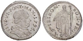 Pio VI (1774-1799) Bologna – Muraiola da 2 Baiocchi 1796 – Munt. 247m MI In slab PCGS 65. Conservazione eccezionale con la mistura brillante

FDC...