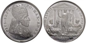 Pio VII (1800-1823) Medaglia 1819 A. XX – Opus: Passamonti – AE In slab PCGS SP66. Conservazione eccezionale

FDC