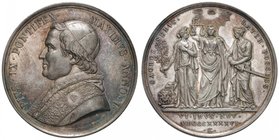 Pio IX (1846-1870) Medaglia A. I del Possesso – Opus: Cerbara – Bart. I-35 AG (g 33,27) Splendido esemplare con una delicata patina

FDC