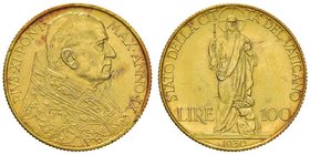 Pio XI (1922-1939) Divisionale 1930 – Nomisma 703 AU, AG, NI, CU RR Lotto di nove monete, colpetti al bordo nel 100 lire

SPL/FDC