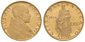 Pio XII (1939-1958) 100 Lire 1954 A. XVI – Nomisma 730 AU (g 5,20) RR

FDC