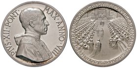 Pio XII (1939-1958) Medaglia A. VIII Concistoro del 1946 – Opus: Mistruzzi – Bart. 946 AG (g 36,00 – Ø 44 mm) Conservazione eccezionale con fondi spec...