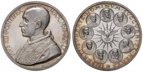 Pio XII (1939-1958) Medaglia A. IX Canonizzazioni del 1947 – Opus: Mistruzzi – Bart. 947 AG (g 39,00 – Ø 44 mm) Conservazione eccezionale con fondi sp...