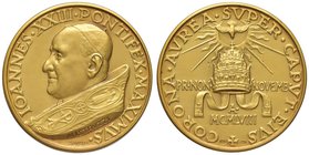 Giovanni XXIII (1958-1963) Medaglia 1958 Elezione al Pontificato – Opus: Mistruzzi / Savelli - AU (g 16,19 marcato 750 – Ø 29 mm)

FDC