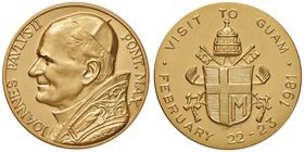 Giovanni Paolo II (1978-2005) Medaglia 1981 Viaggio a Guam – Opus: Varisco – AU (g 17,97 marcato 750 – Ø 32 mm)

FDC