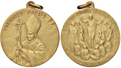 Giovanni Paolo II (1978-2005) Medaglia 1986 Viaggio in Asia e Oceania – Opus: Manfrini – AU (g 26,09 marcato 750 – Ø 36 mm) Versione con appiccagnolo ...