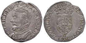 Emanuele Filiberto (1553-1580) Testone 1559 Vercelli – MIR 508b (g 8,99) RR

qBB