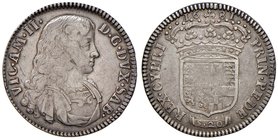 Vittorio Amedeo II (1680-1713) Lira 1681 – MIR 862b AG (g 6,06) R Graffi al D/

BB