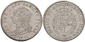 Carlo Emanuele III (1730-1773) Quarto di scudo 1755 – Nomisma 177; MIR 948a AG (g 8,78)

SPL