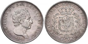Carlo Felice (1821-1831) 5 Lire 1828 G – Nomisma 568; Pag. 74 AG Minimi segnetti sulla guancia al D/

SPL/SPL+