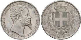 Vittorio Emanuele II (1849-1861) 5 Lire 1851 G – Nomisma 773; Pag. 372 AG R Minimi graffietti sul collo al D/

qFDC/FDC