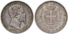 Vittorio Emanuele II (1849-1861) 2 Lire 1850 T – Nomisma 793 AG RR Coniati 17.784 esemplari. Bella patina iridescente

qSPL