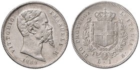Vittorio Emanuele II re eletto (1859-1861) Lira 1859 B – Nomisma 829 AG R

 SPL+/qFDC