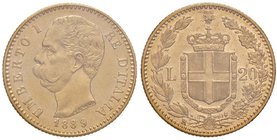 Umberto I (1878-1900) 20 Lire 1889 – Nomisma 987 AU R Sigillato qFDC da Numismatica Lago Maggiore

qFDC