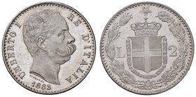 Umberto I (1878-1900) 2 Lire 1883 – Nomisma 996 AG Conservazione eccezionale con i fondi praticamente speculari

FDC