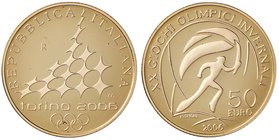 REPUBBLICA ITALIANA Monetazione in euro – 50 e 20 euro 2006 Giochi Olimpici Invernali – AU (g 16,12 + 6,48) Lotto di due monete, senza astuccio

FS...