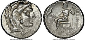 MACEDONIAN KINGDOM. Alexander III the Great (336-323 BC). AR tetradrachm (25mm, 12h). NGC VF. Late lifetime or early posthumous issue of Byblus, under...