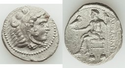MACEDONIAN KINGDOM. Alexander III the Great (336-323 BC). AR tetradrachm (26mm, 16.38 gm, 7h). XF. Posthumous issue of Ake or Tyre, dated Regnal Year ...