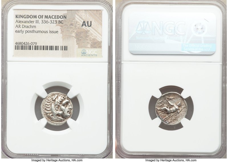 MACEDONIAN KINGDOM. Alexander III the Great (336-323 BC). AR drachm (18mm, 2h). ...