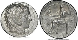 MACEDONIAN KINGDOM. Philip III Arrhidaeus (323-317 BC). AR tetradrachm (27mm, 10h). NGC XF. Babylon, ca. 323-318/7 BC. Head of Heracles right, wearing...