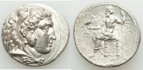 MACEDONIAN KINGDOM. Philip III Arrhidaeus (323-317 BC). AR tetradrachm (27mm, 16.83 gm, 11h). XF. Lifetime issue of Sidon, under Ptolemy I Soter as Sa...