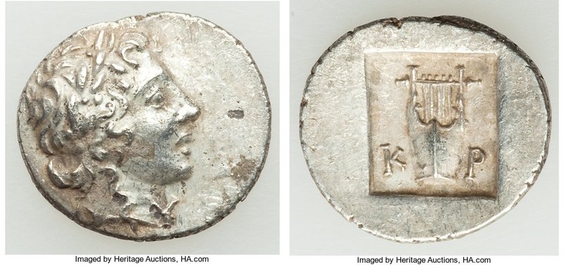 LYCIAN LEAGUE. Cragus. Ca. 1st century BC. AR hemidrachm (15mm, 2.06 gm, 12h). X...