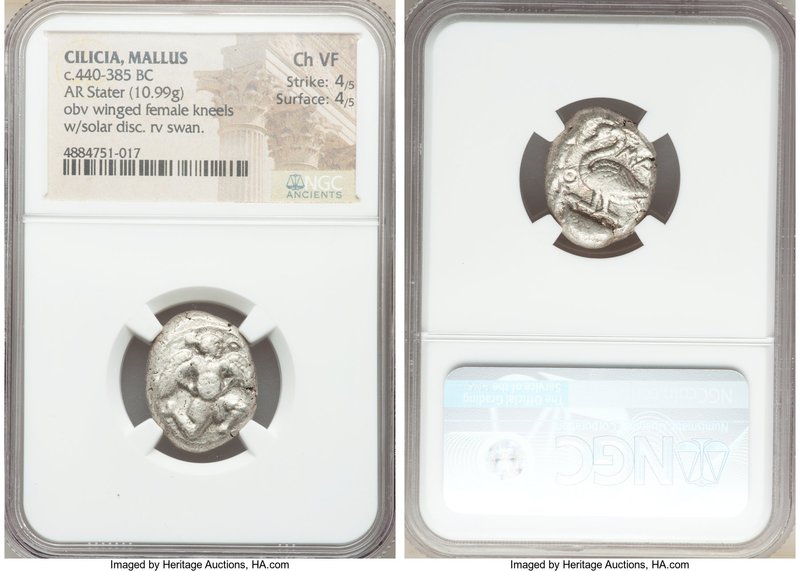 CILICIA. Mallus. Ca. 440-385 BC. AR stater (18mm, 10.99 gm, 7h). NGC Choice VF 4...
