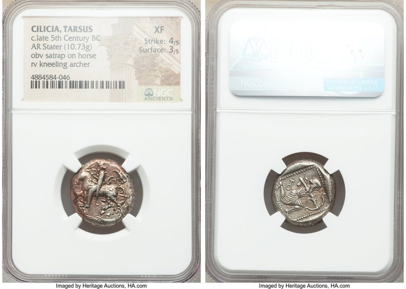 CILICIA. Tarsus. Ca. late 5th century BC. AR stater (18mm, 10.73 gm, 2h). NGC XF...