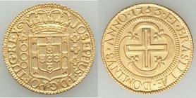 Jose I gold 4000 Reis 1753-(L) XF, Lisbon mint, KM171.2. 26.6mm. 8.01gm. 

HID09801242017