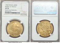 Maria I & Pedro III gold 6400 Reis 1786-R AU58 NGC, Rio de Janeiro mint, KM199.2. Ex. Santa Cruz Collection

HID09801242017