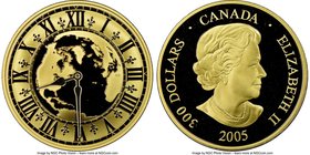 Elizabeth II gold Proof 300 Dollars 2005 PR70 Ultra Cameo NGC, Royal Canadian Mint mint, KM570.6. Mintage: 200. Standard Time - Newfoundland 8:30.

HI...