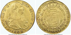 Charles IV gold 8 Escudos 1802 P-JF XF Details (Removed From Jewelry) NGC, Popayan mint, KM62.2. AGW 0.7614 oz.

HID09801242017