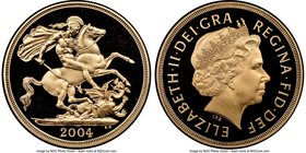 Elizabeth II gold Proof 2 Pounds 2004 PR69 Ultra Cameo NGC, KM1072. AGW 0.4707 oz. 

HID09801242017