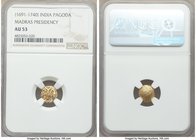 British India. Madras Presidency gold Pagoda ND (1691-1740) AU53 NGC, Fort St. George mint, KM289.

HID09801242017