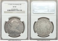 Charles III 8 Reales 1776 Mo-FM XF45 NGC, Mexico City mint, KM106.2.

HID09801242017
