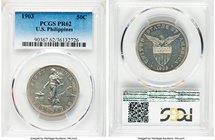 USA Administration Proof 50 Centavos 1903 PR62 PCGS, Philadelphia mint, KM167. Mintage: 2,558. 

HID09801242017