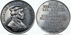 Zurich. City "Zwingli Reformation" silver Medal 1819 MS62 NGC, SM-505, Whit-623, Wund-1040. By Alberli for the 300th anniversary of the Reformation. V...